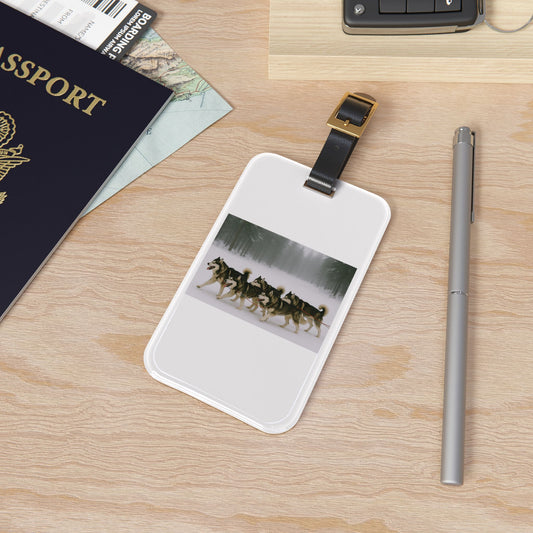 Mush On Leather Strap Luggage Tag