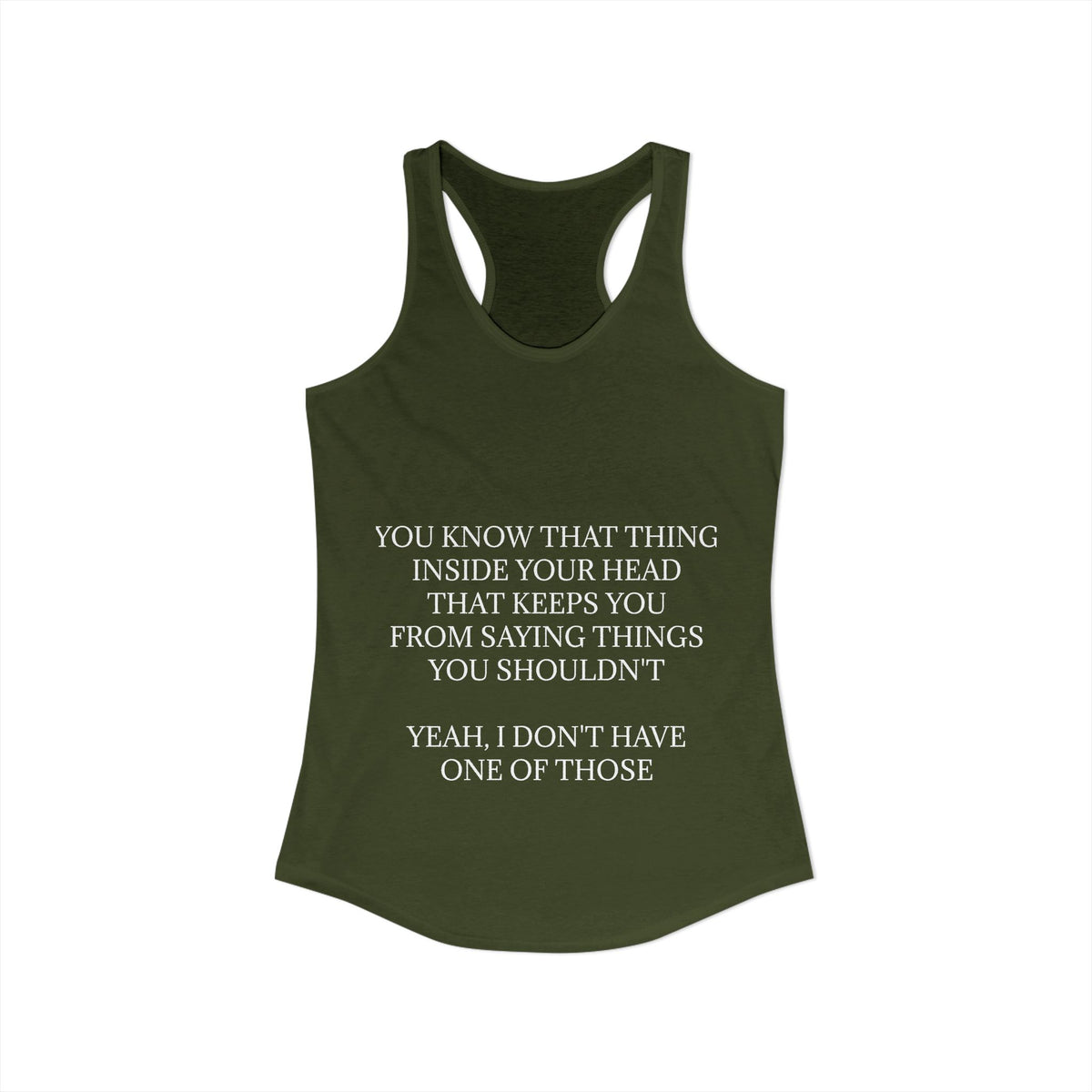 No Filter Women's Racerback Tank