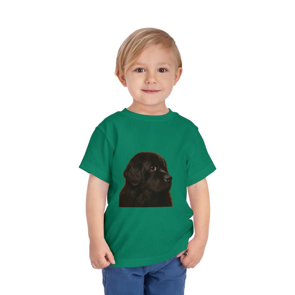 Newfie Head Toddler Unisex Short Sleeve Crewneck Tee