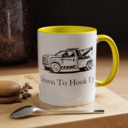 Down To Hook Up 2-Tone Coffee Mug