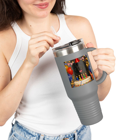 Birthday Buddy Newfie Insulated Travel Mug