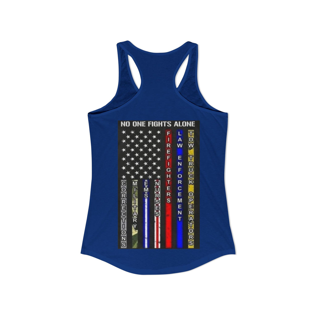 No One Fights Alone Women's Racerback Tank