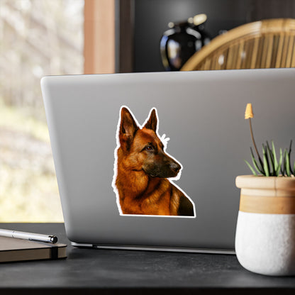 German Shepherd Head Vinyl Decal