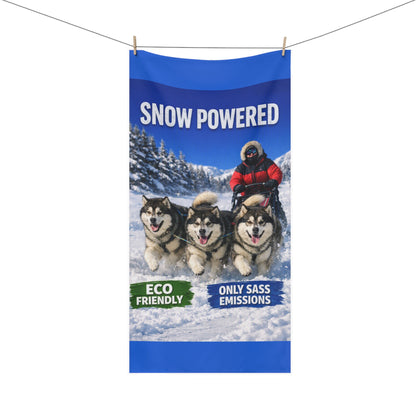Snow Powered Mink-Cotton  Beach Towel