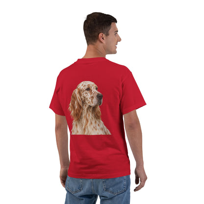 English Setter Head Men's Short-Sleeve Crewneck Tee