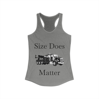Size Does Matter Women's Racerback Tank