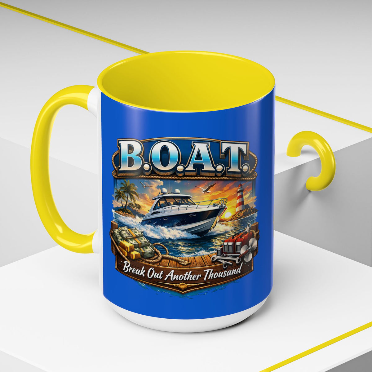 B.O.A.T. 2-Tone Coffee Mug