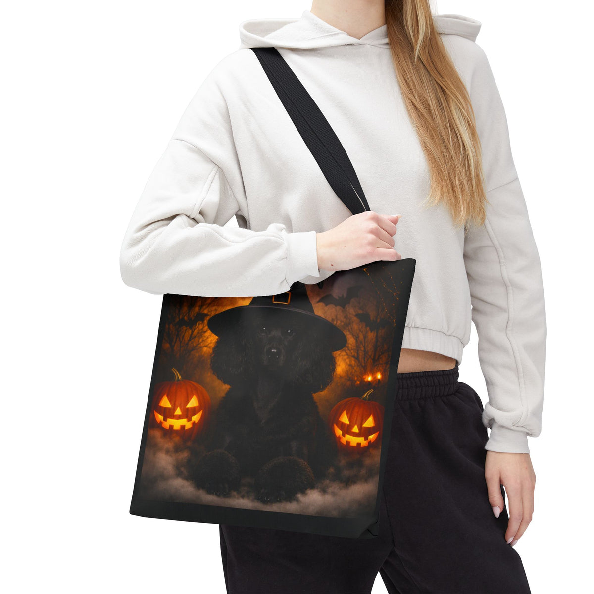 Witch Hat Pack Poodle Tote Bag