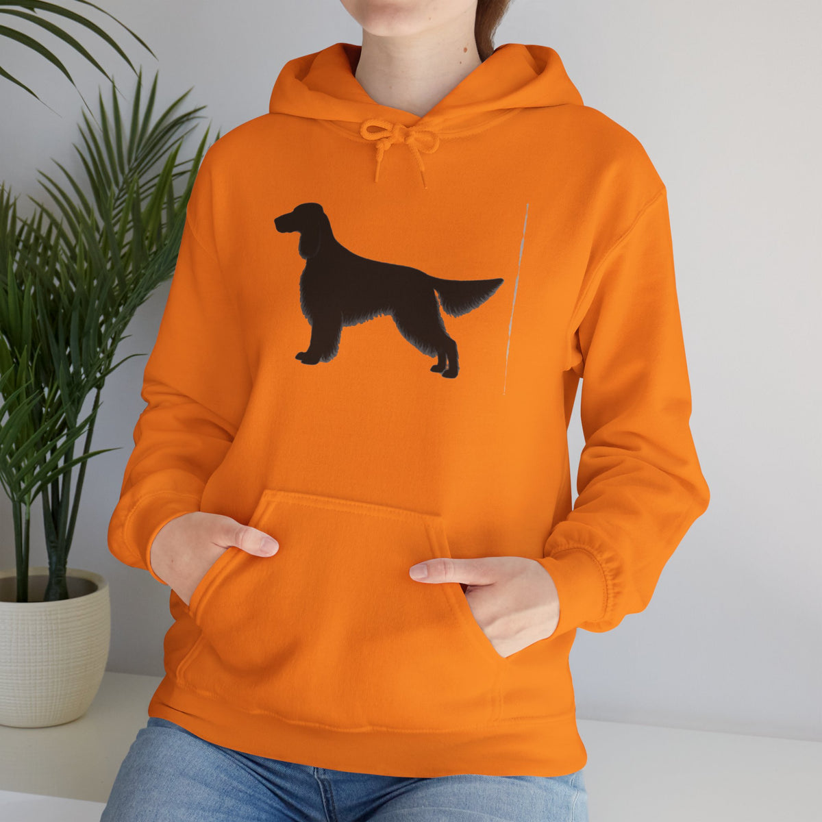 English Setter Silhouette Unisex Hoodie