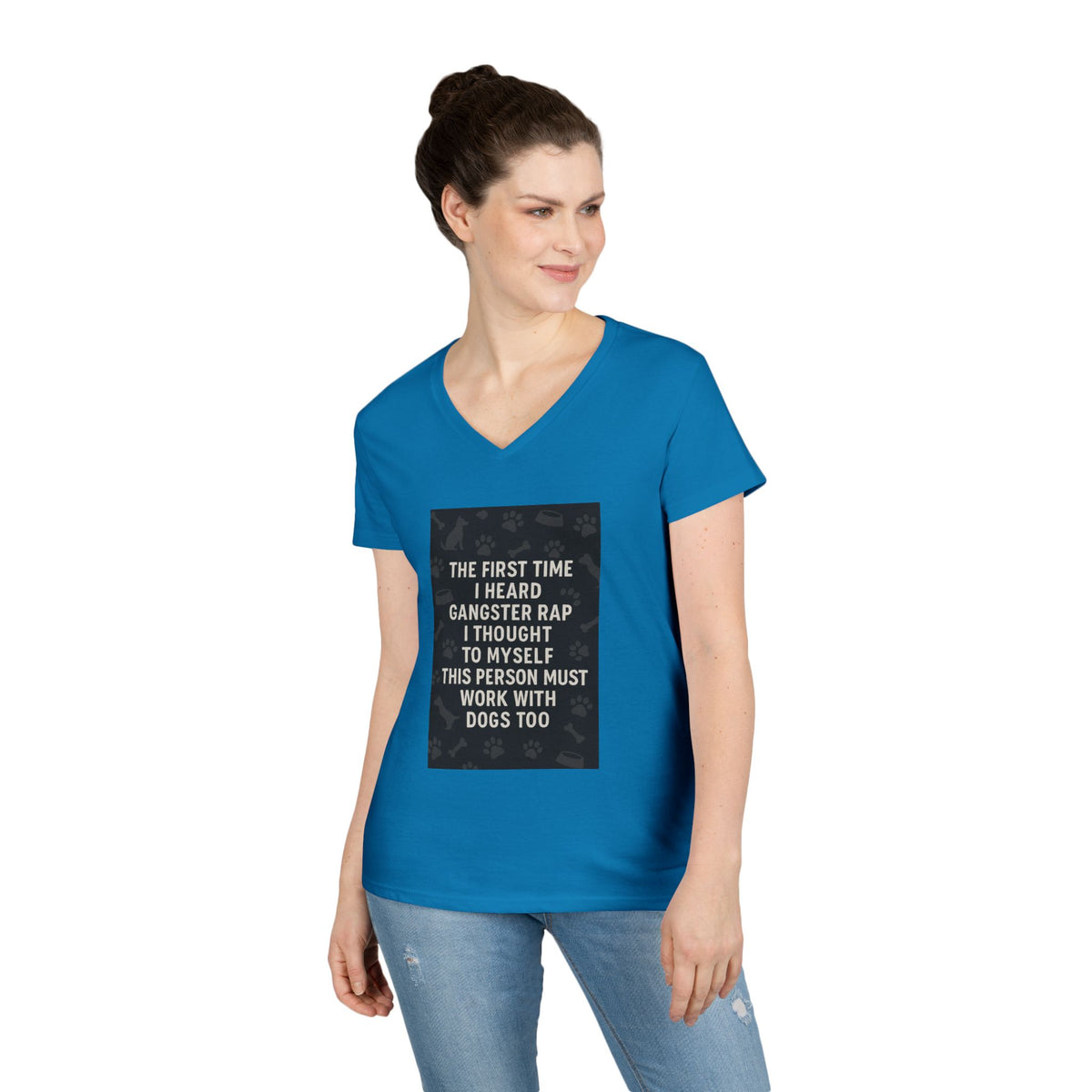 Gangster Rap Women's V-Neck Tee