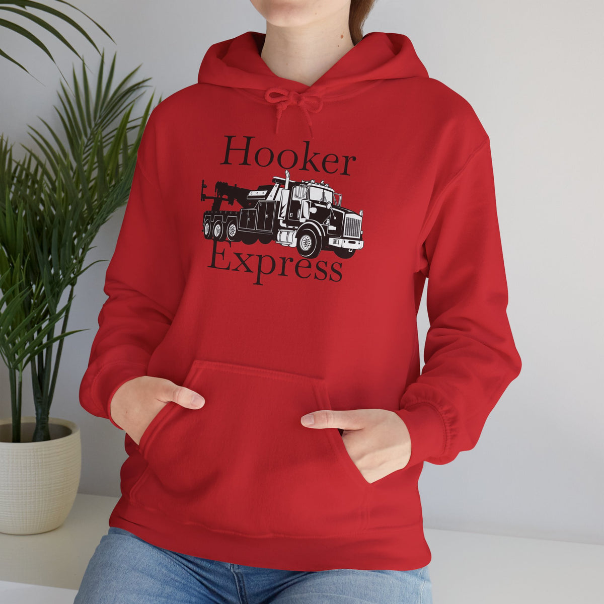 H**ker Express Heavy Tow Truck Unisex Hoodie