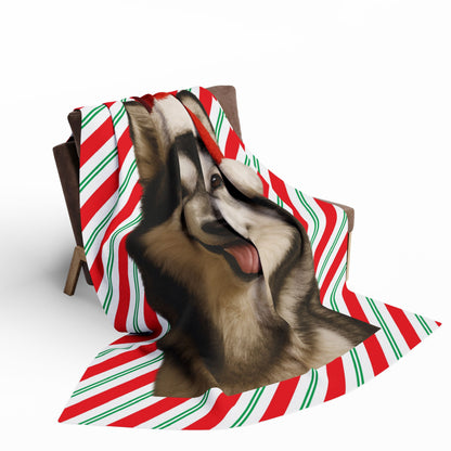 Santa Paws Malamute Arctic Fleece Blanket