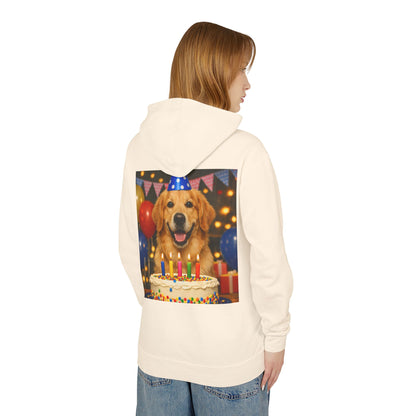 Birthday Buddy Golden Unisex Lightweight Hoodie