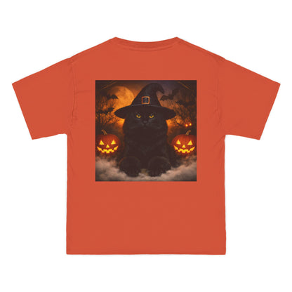 Witch Hat Pack Cat Men's Short-Sleeve Crewneck Tee