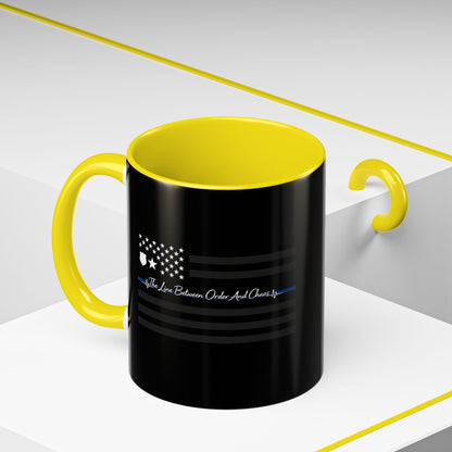 Thin Blue Line 2-Tone Coffee Mug