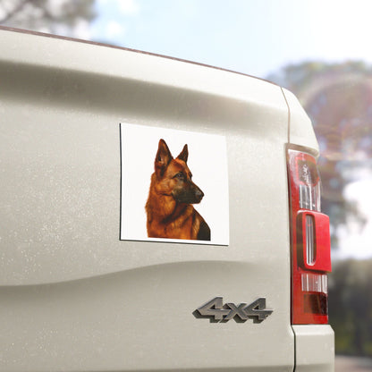 German Shepherd Head Indoor/Outdoor Magnet