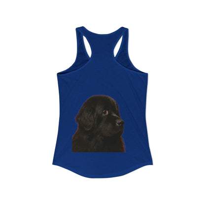 Newfie Head Women's Racerback Tank