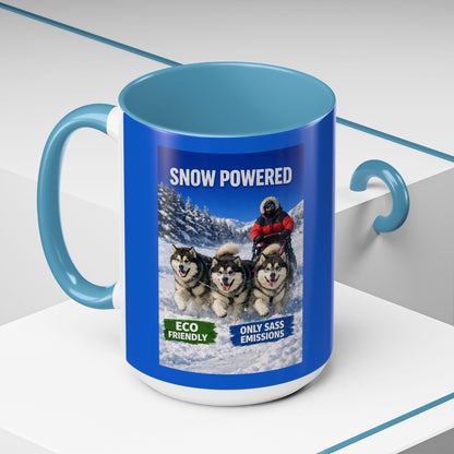 Snow Powered 2-Tone Coffee Mug