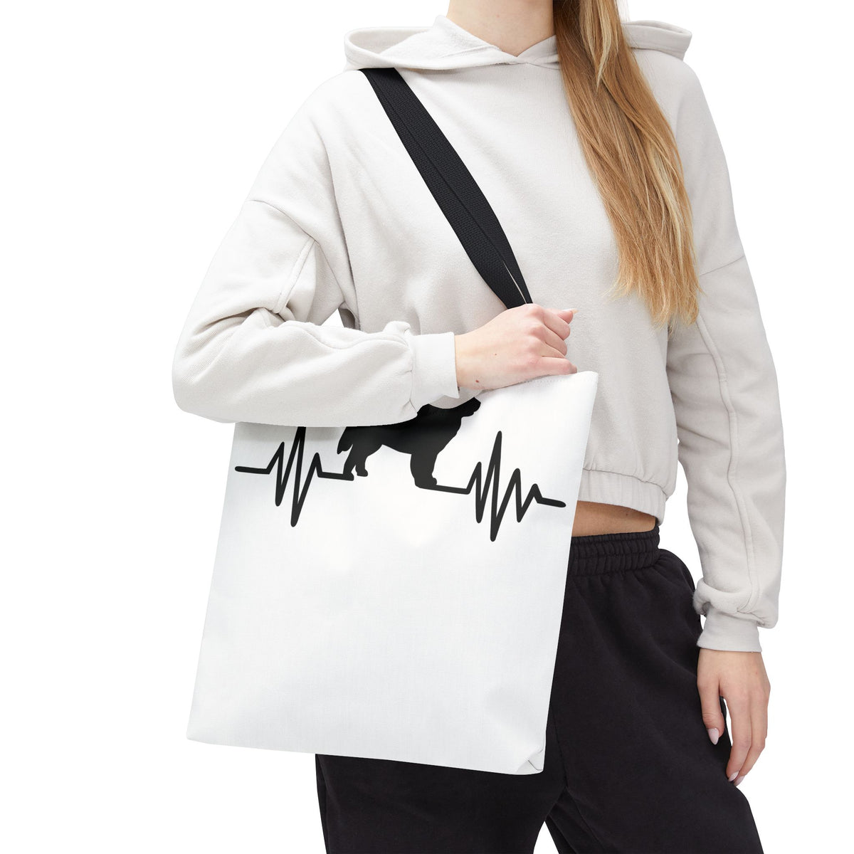 My Heart Beats For Newfies Tote Bag
