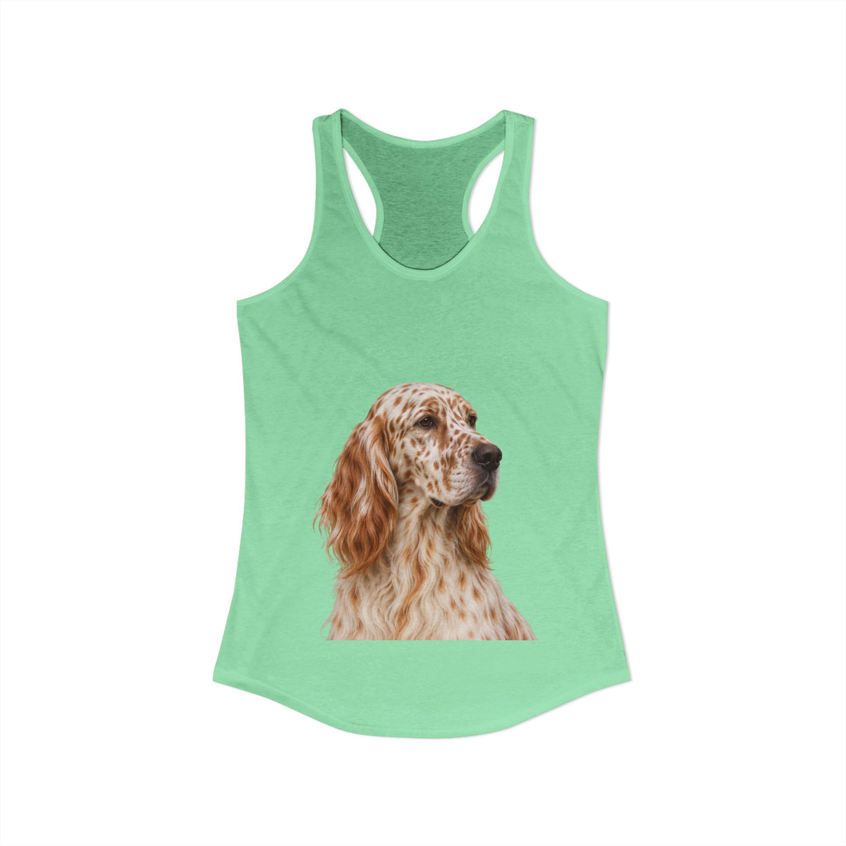 English Setter Head Women's Racerback Tank