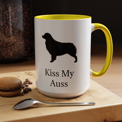 Kiss My Auss 2-Tone Coffee Mug