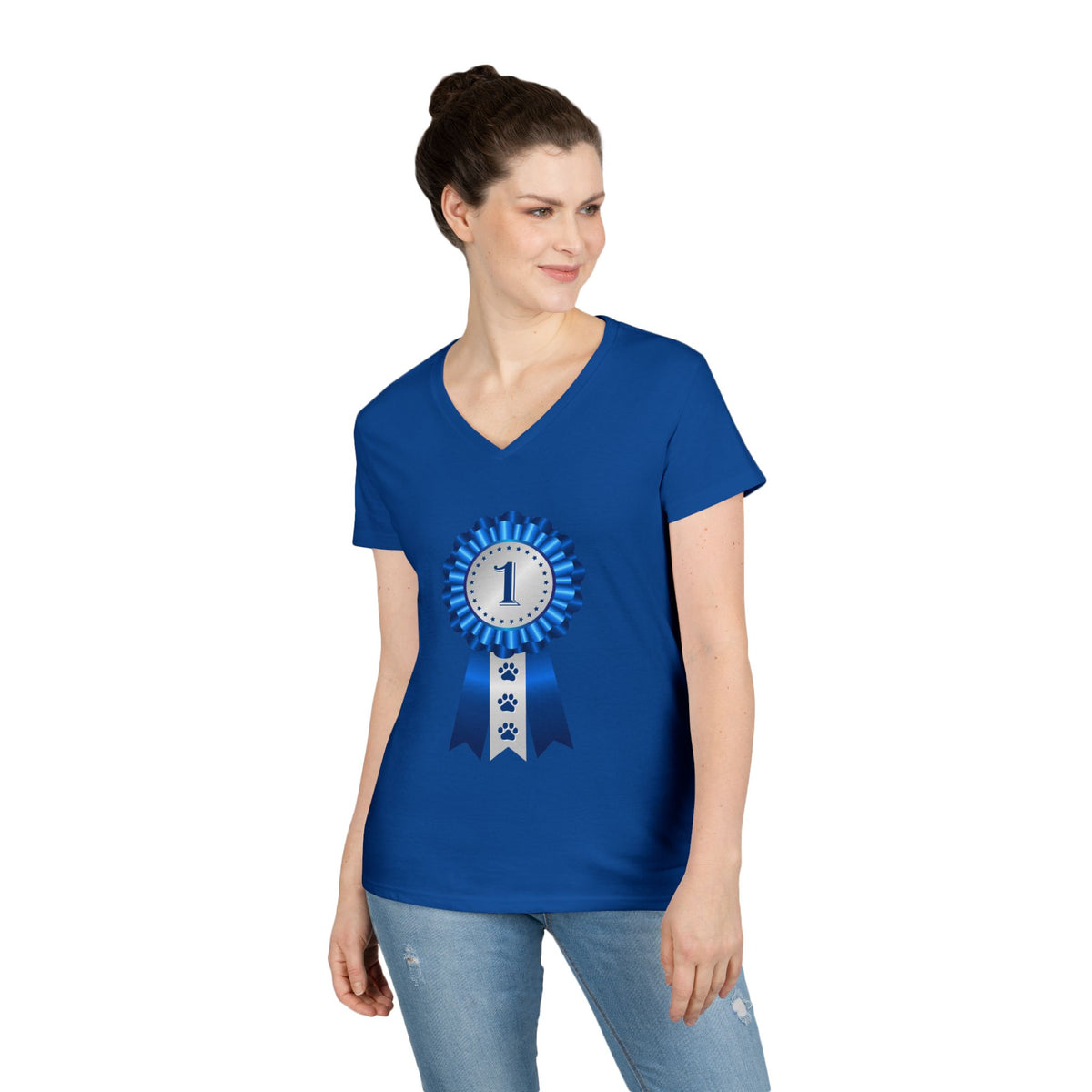 Show Ribbon Women's V-Neck Tee