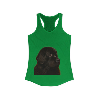 Newfie Head Women's Racerback Tank