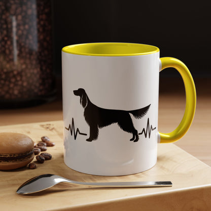 My Heart Beats For English Setters 2-Tone Coffee Mug