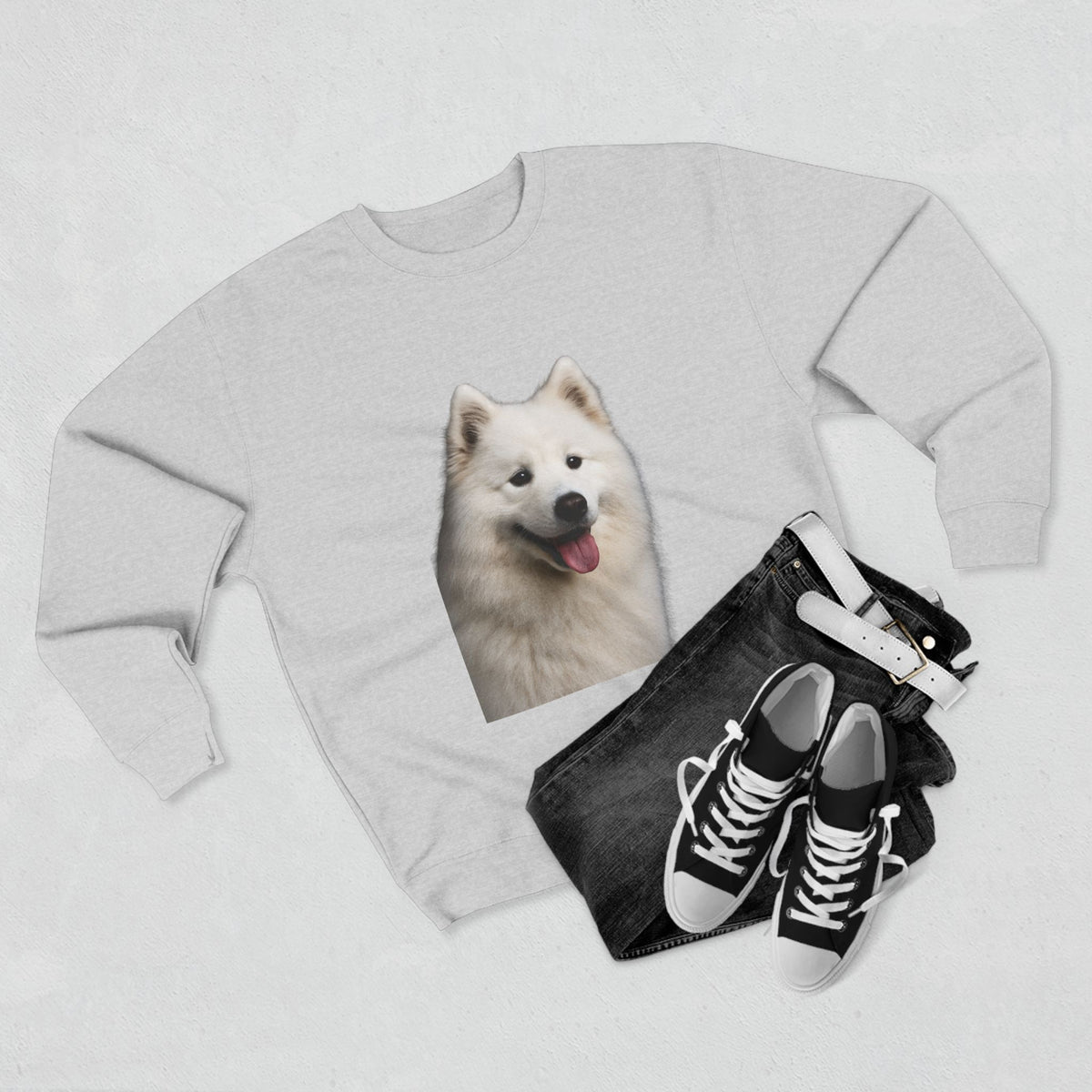 Samoyed Head Unisex Crewneck Sweatshirt