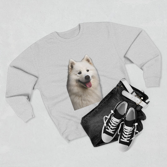 Samoyed Head Unisex Crewneck Sweatshirt