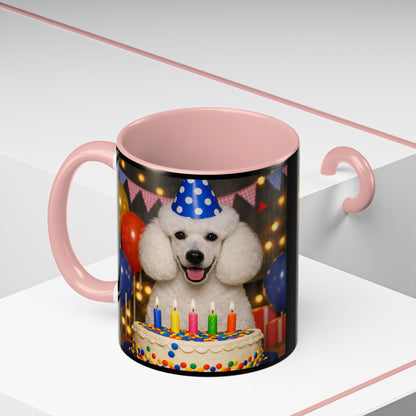 Birthday Buddy Poodle 2-Tone Coffee Mug