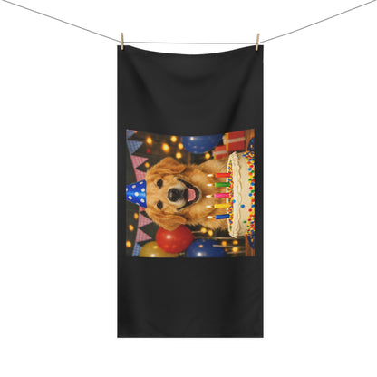 Birthday Buddy Golden Mink-Cotton  Beach Towel