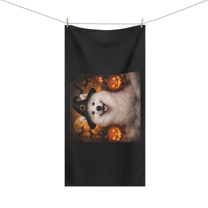 Witch Hat Pack Samoyed Mink-Cotton  Beach Towel