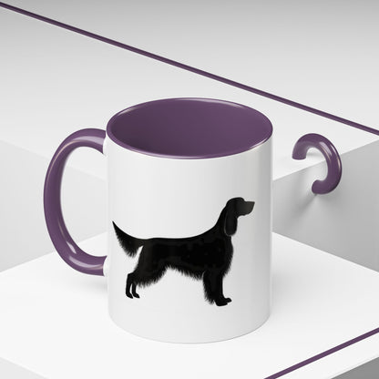 English Setter Silhouette 2-Tone Coffee Mug