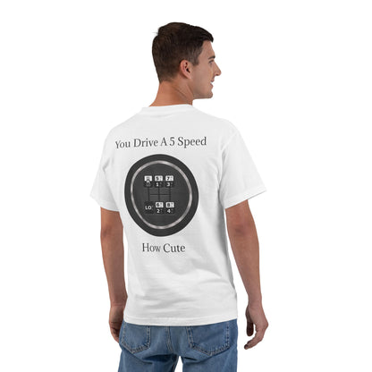 5 Speed How Cute Men's Short-Sleeve Crewneck Tee