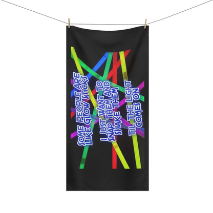 Glow Sticks Mink-Cotton  Beach Towel
