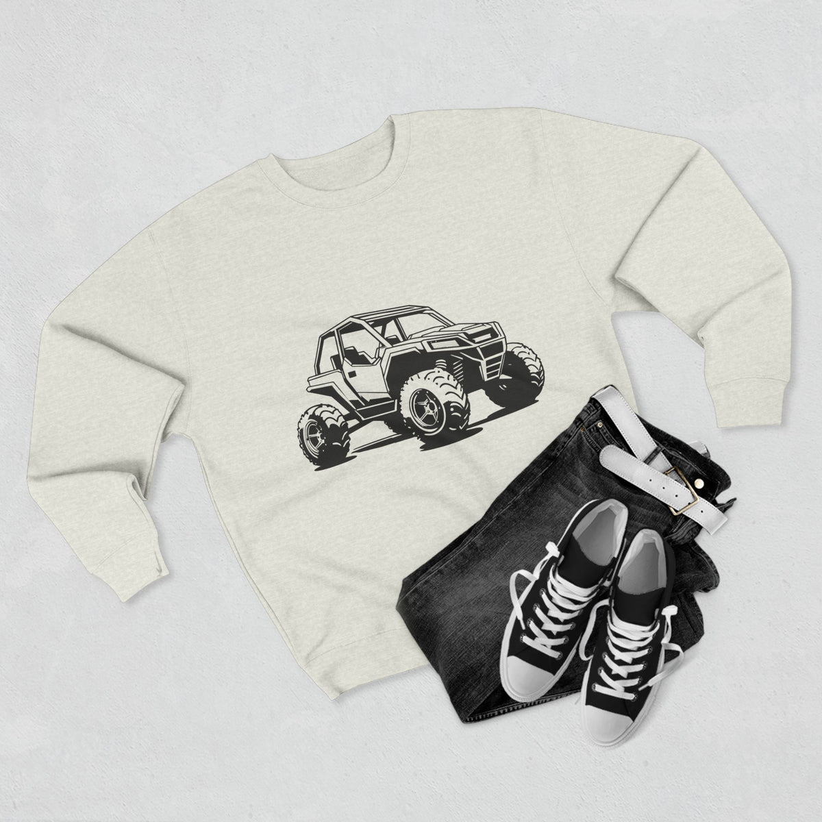 Off The Beaten Path Side By Side Unisex Crewneck Sweatshirt