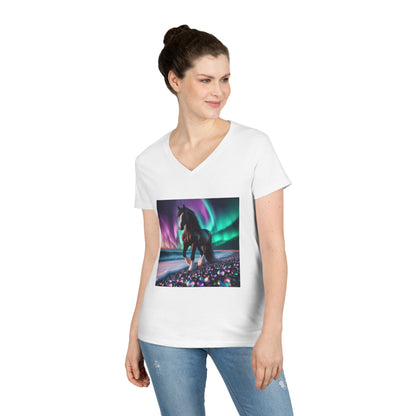 Midnight Magic Women's V-Neck Tee