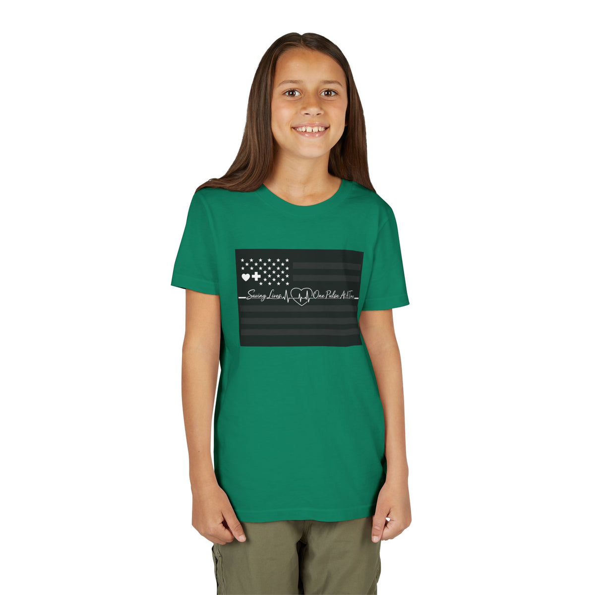 Thin White Line Youth Unisex Short Sleeve Crewneck Tee