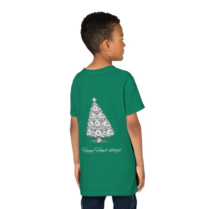 Happy Howl-idays Youth Unisex Short Sleeve Crewneck Tee