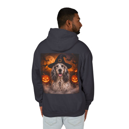 Witch Hat Pack English Setter Unisex Lightweight Hoodie
