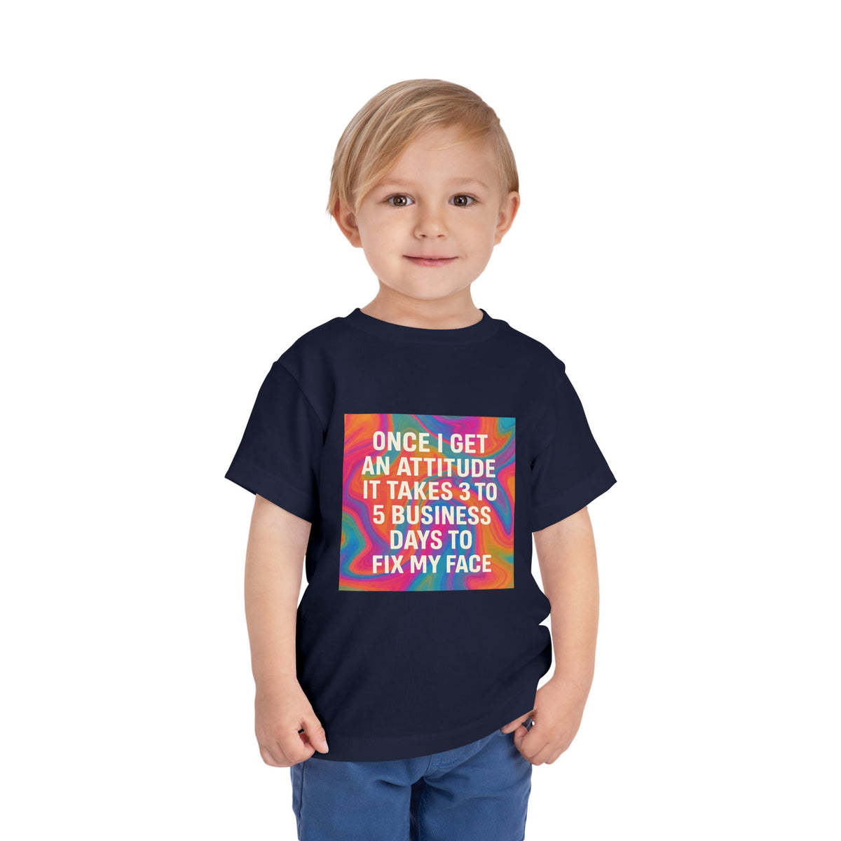Fix My Face Toddler Unisex Short Sleeve Crewneck Tee
