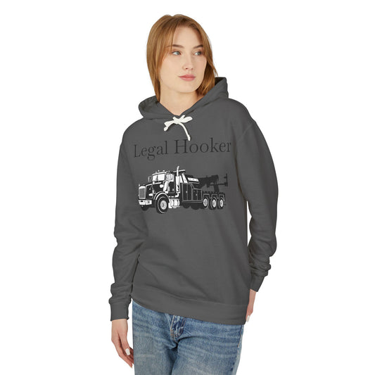 Legal H**ker Heavy Tow Truck Unisex Lightweight Hoodie