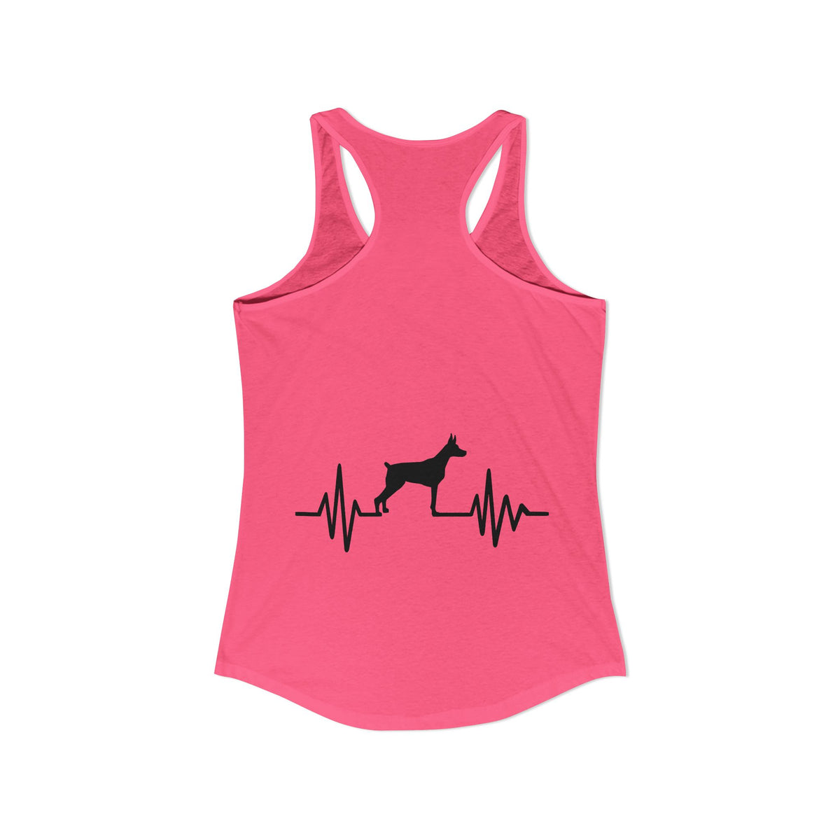 My Heart Beats For Dobermans Women's Racerback Tank