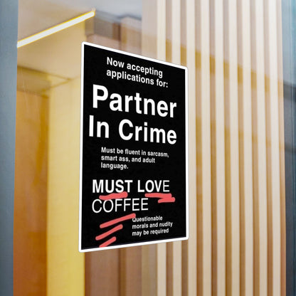 Partner In Crime Vinyl Decal