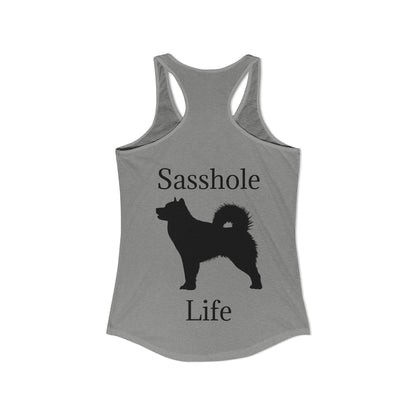 Sasshole Life Women's Racerback Tank