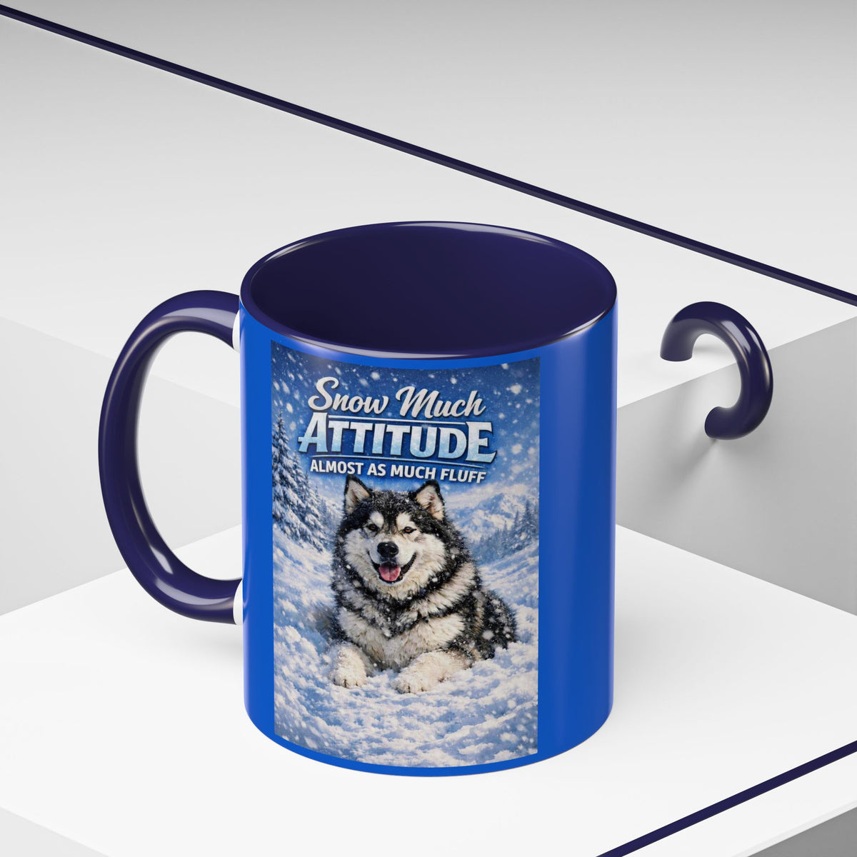 Snow Much Attitude 2-Tone Coffee Mug