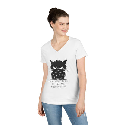 KITTEN Me Women's V-Neck Tee
