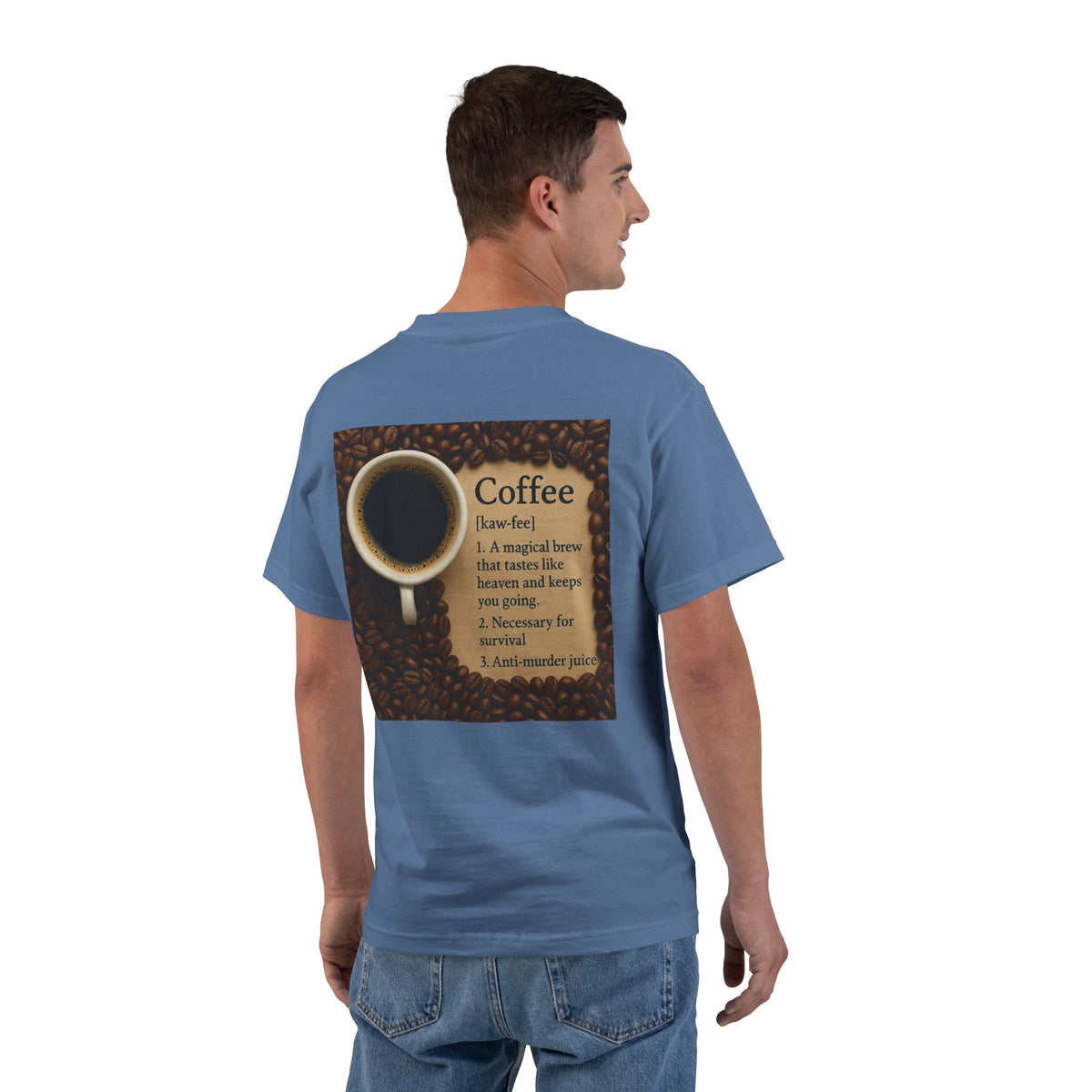 Coffee Definition Men's Short-Sleeve Crewneck Tee