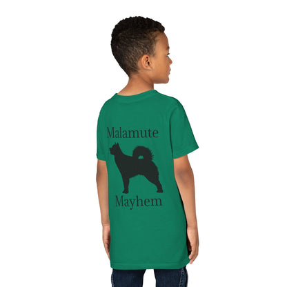 Malamute Mayhem Youth Unisex Short Sleeve Crewneck Tee